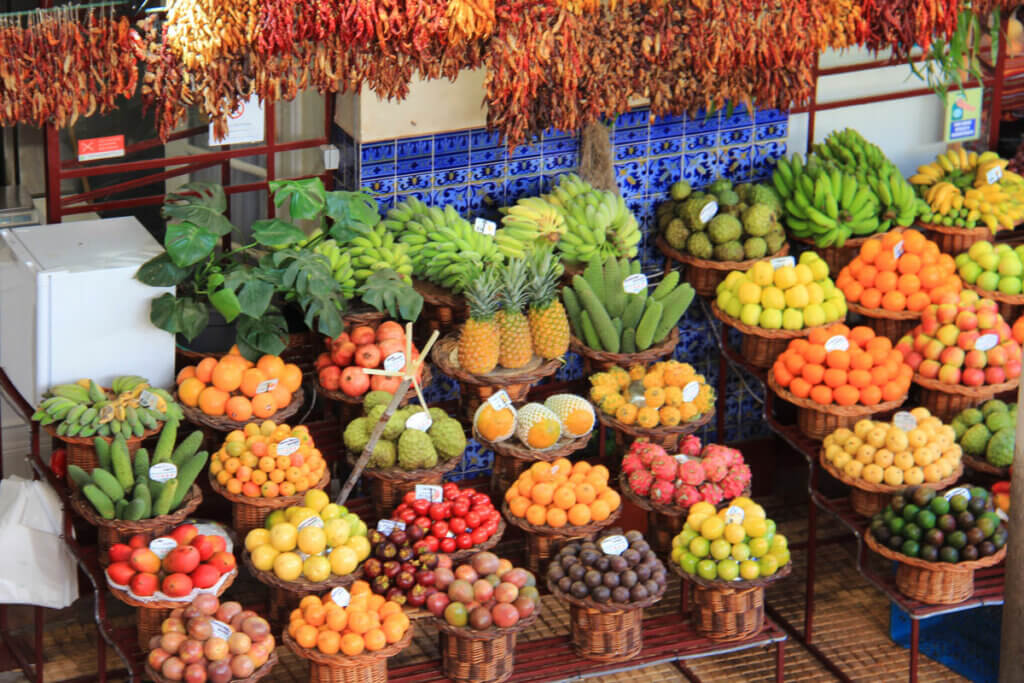 Früchte auf dem Markt von Funchal